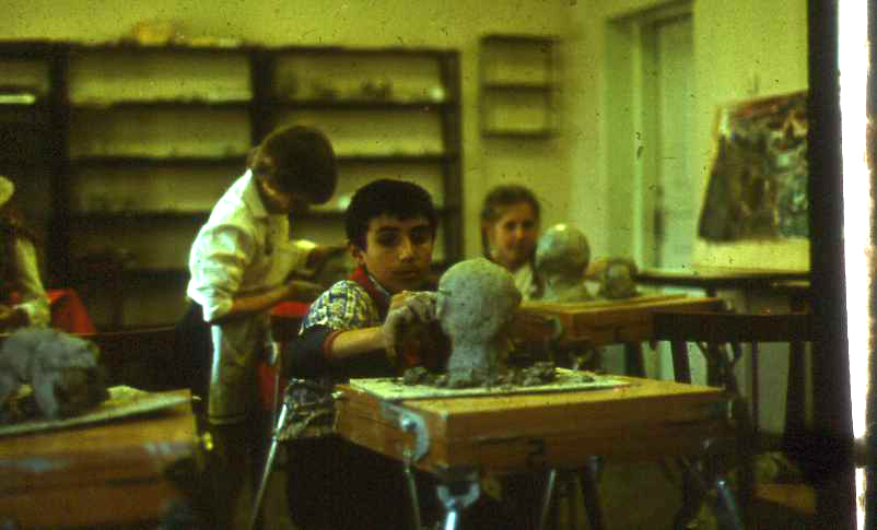 Афипская школа искусств.Уроки скульптуры